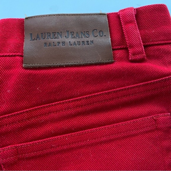 Vintage‎ Lauren Ralph Lauren Jeans Co. Women's High Rise Mom Jeans Size 4 Red - Picture 4 of 7